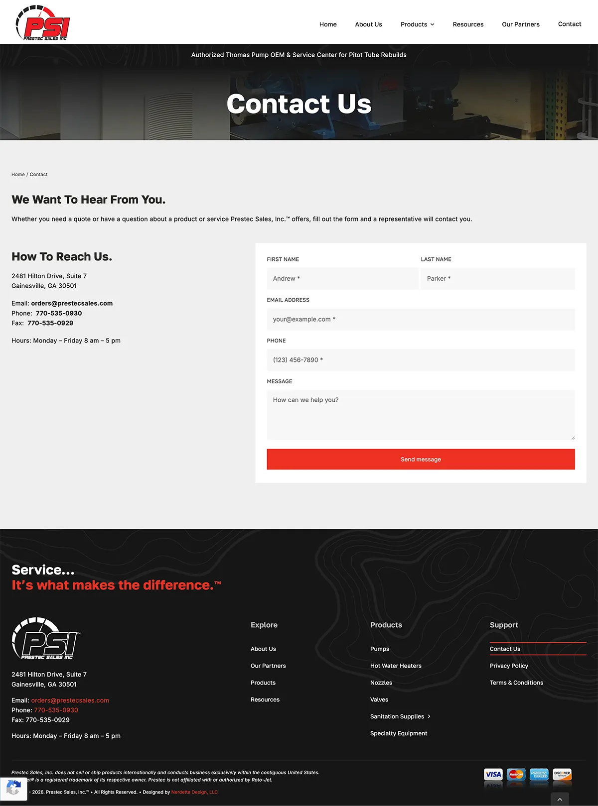 Prestec Contact