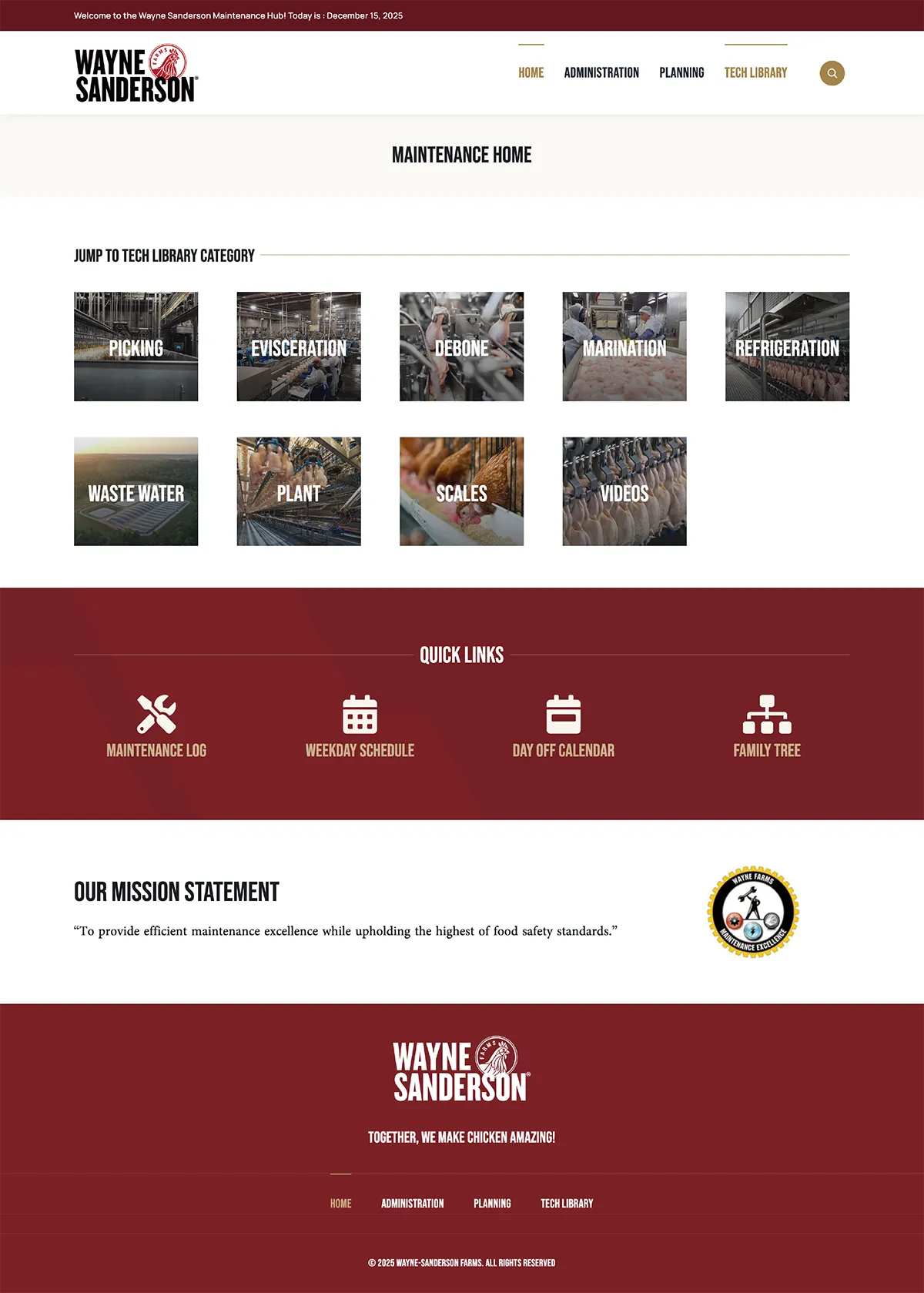 WS Maintenance Home