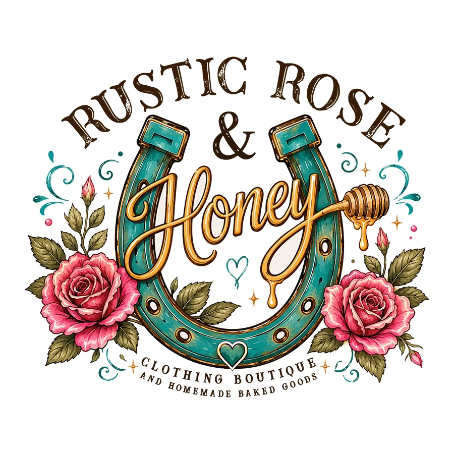 Rustic Rose Badge Logo